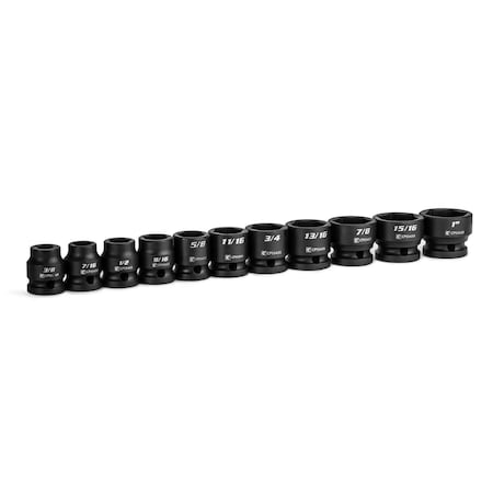 Capri Tools 1/2" Drive Impact Socket Set, 11 pcs CP55430S